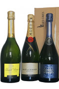 Vin Bourgogne Coffret de 3 bouteilles de Champagne